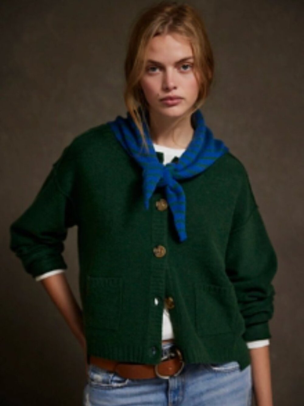 Free People Luna Cardigan Sz S Green